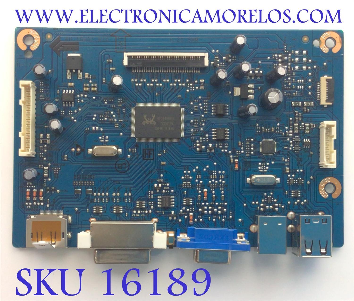 MAIN PARA MONITOR DELL / NUMERO DE PARTE 5E1GH01006 / 4H.1GH01.A10 / 71931L5E6Q / PANEL M240UAN01.0 / MODELO U2412Mb